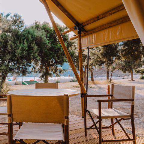 TENTE TOILE ET BOIS 5 personnes - ARENA SAFARI 5 VUE MER