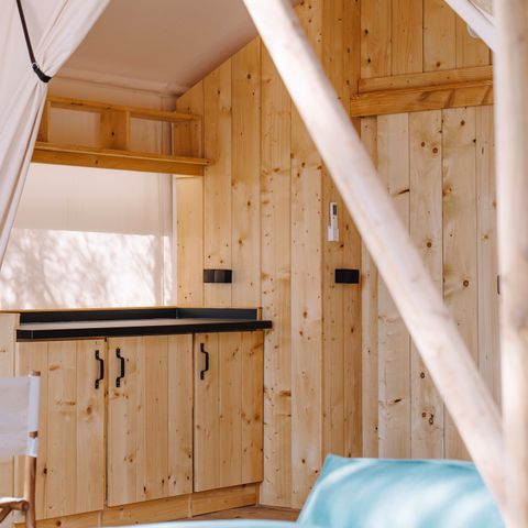 TENTE TOILE ET BOIS 5 personnes - ARENA SAFARI 5 VUE MER