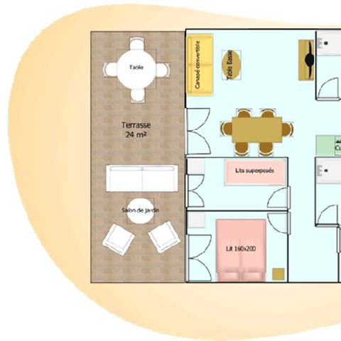 MAISON 8 personnes - COTTAGE PREMIUM