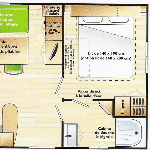 MOBILHOME 5 personnes - Mobil home 2 chambres
