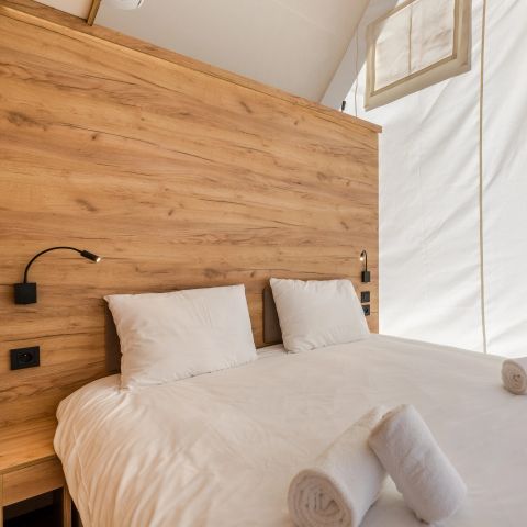 Tente en toile et en bois 6 personnes - Tente safari 4-6 personnes