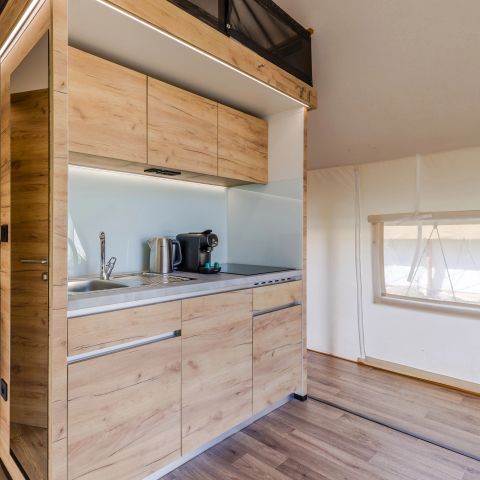 Tente en toile et en bois 6 personnes - Tente safari 4-6 personnes