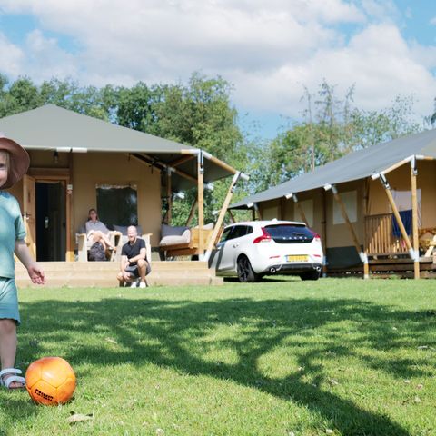 Tente en toile et en bois 6 personnes - Tente Safari de luxe