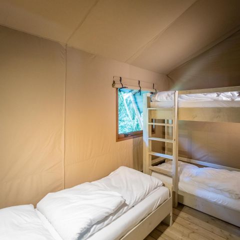 TENTE TOILE ET BOIS 5 personnes - Tente Glamping familiale