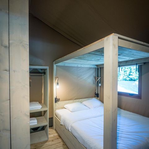TENTE TOILE ET BOIS 5 personnes - Tente Glamping familiale