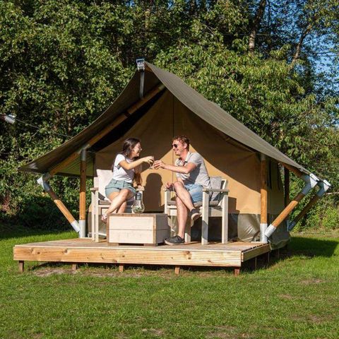 TENTE TOILE ET BOIS 2 personnes - Tente de camping XS - IEPER