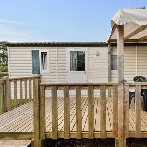MOBILHOME 5 personnes - Comfort | 3 Chambres | Capacité 5 personnes | Terrasse surélevée | 1 Salle de bain | Climatisation