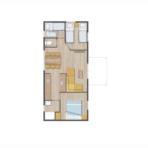 BUNGALOW 6 personnes - Charlies Dune House