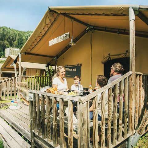 Tente en toile et en bois 5 personnes