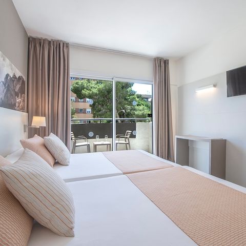 Chambre 3 personnes - Double - Lit d'appoint - Balcon