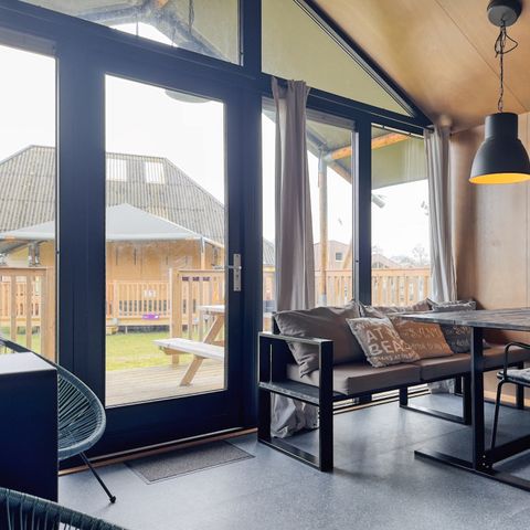 Tente en toile et en bois 4 personnes - Lodge