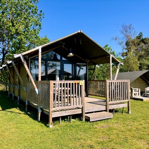 TENTE TOILE ET BOIS 4 personnes - Lodge