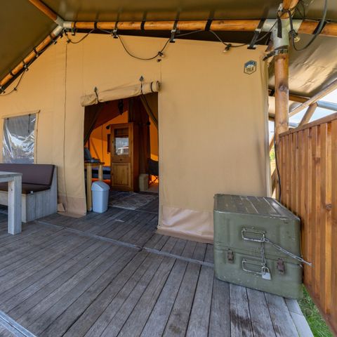 Tente en toile et en bois 4 personnes