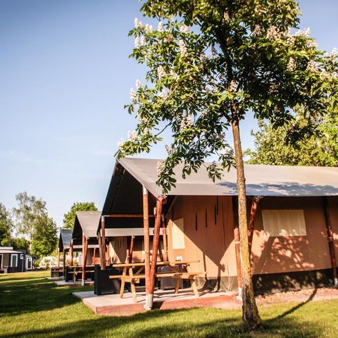Tente en toile et en bois 5 personnes