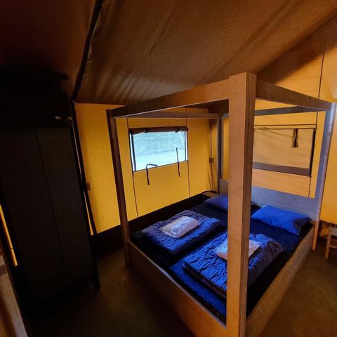 Tente en toile et en bois 5 personnes