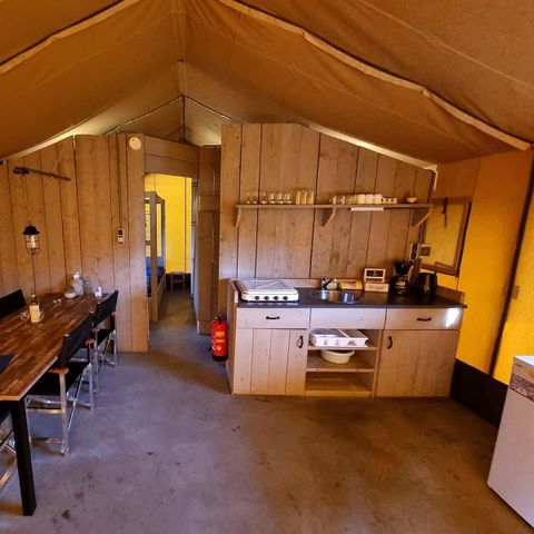 Tente en toile et en bois 5 personnes