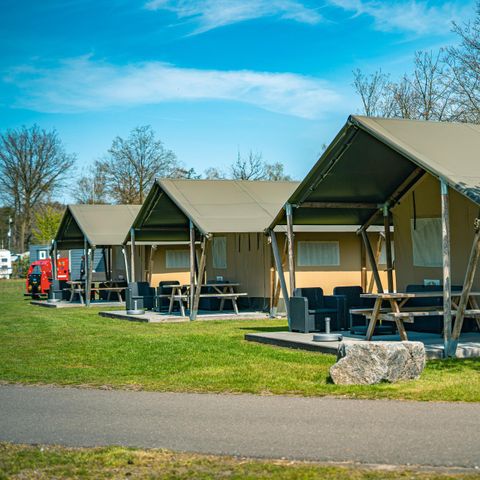 Tente en toile et en bois 5 personnes