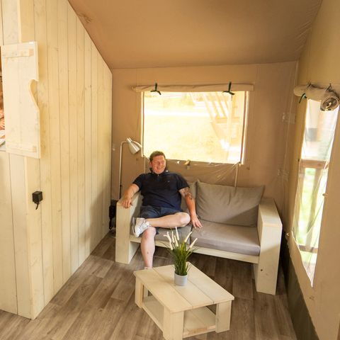 Tente en toile et en bois 6 personnes - Tongasoa Lodge