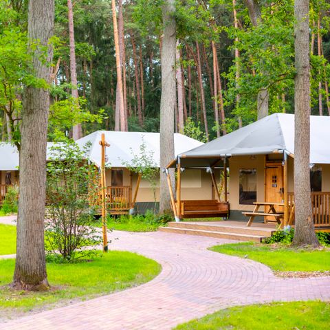 Tente en toile et en bois 6 personnes - Tongasoa Lodge