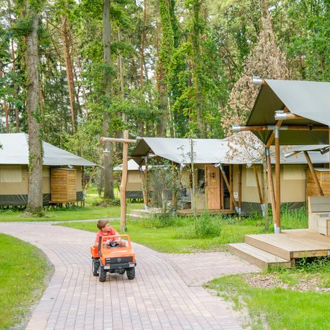 Tente en toile et en bois 6 personnes - Tongasoa Lodge