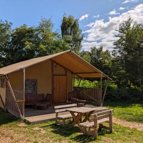 Tente en toile et en bois 6 personnes