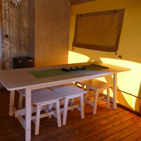 Tente en toile et en bois 6 personnes