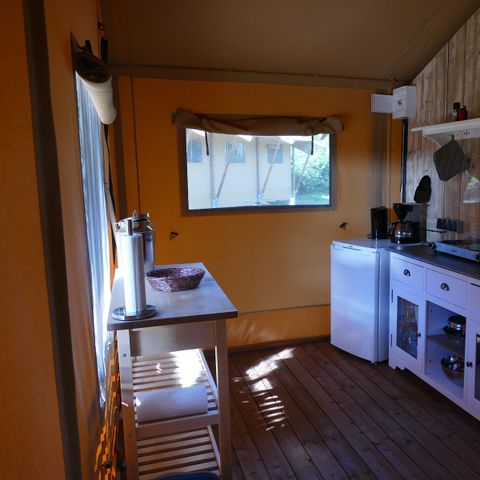Tente en toile et en bois 6 personnes