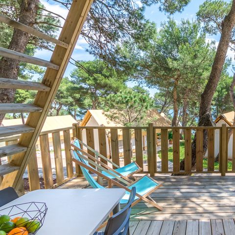 TENTE 4 personnes - Tente lodge à deux chambres (2+2)