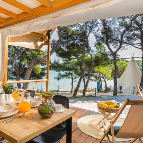 TENTE 4 personnes - Tente loft safari Premium à deux chambres (2+2)