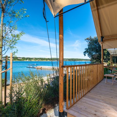TENTE 4 personnes - Tente loft glamping safari à deux chambres - vue sur la mer