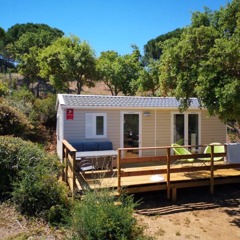 Mobilhome 4 personnes - Esterel - VIP Confort - EVO - 29m²- Vue Mer et Jacuzzi