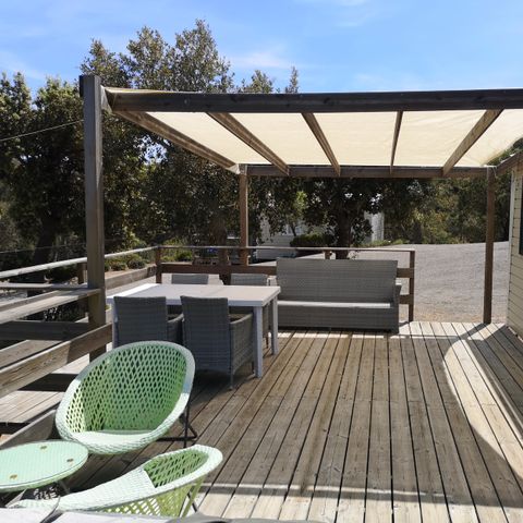 Mobilhome 4 personnes - Esterel - VIP Confort - EVO - 29m²- Vue Mer et Jacuzzi