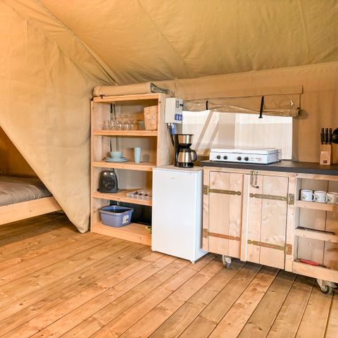 Tente en toile et en bois 5 personnes