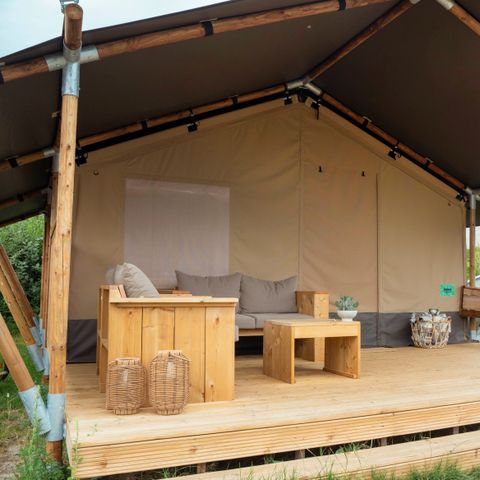 Tente en toile et en bois 5 personnes