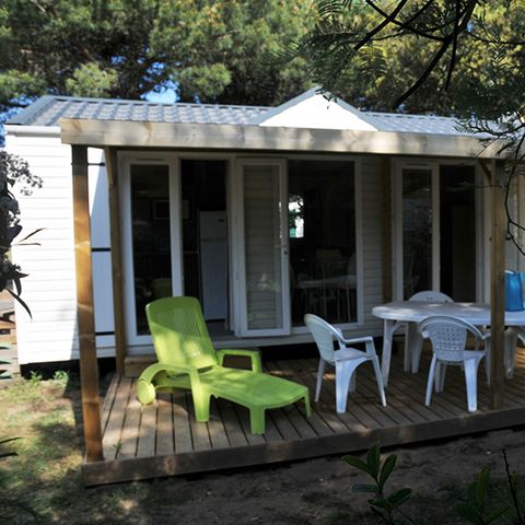 MOBILHOME 4 personnes - Cottage Grand Confort Glenans 31m² - 2 chambres /  Terrasse en bois couverte