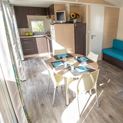 MOBILHOME 4 personnes - Cottage Grand Confort Glenans 31m² - 2 chambres /  Terrasse en bois couverte