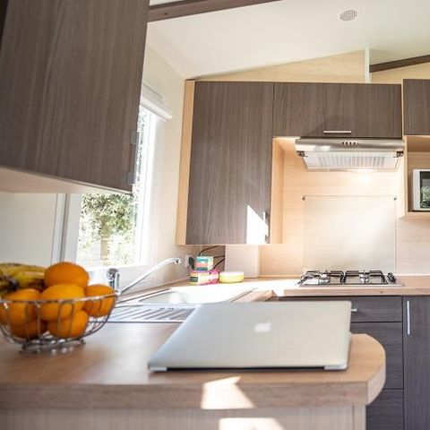 MOBILHOME 4 personnes - Cottage Grand Confort Maldives 32m² - 2 chambres / TERRASSE EN BOIS COUVERTE