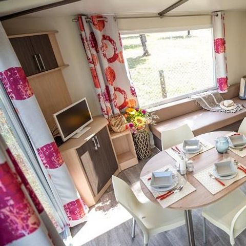 MOBILHOME 4 personnes - Cottage Grand Confort Maldives 32m² - 2 chambres / TERRASSE EN BOIS COUVERTE