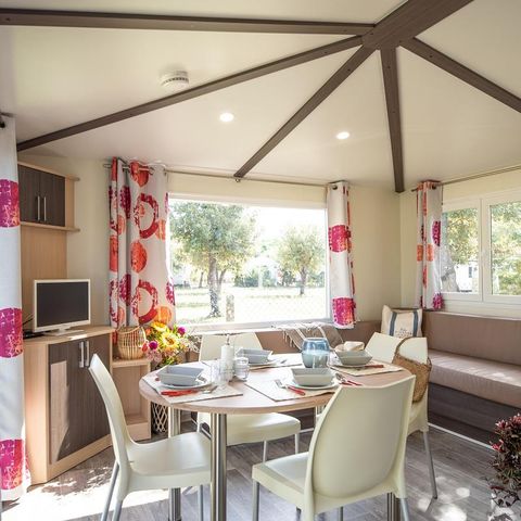 MOBILHOME 4 personnes - Cottage Grand Confort Maldives 32m² - 2 chambres / TERRASSE EN BOIS COUVERTE