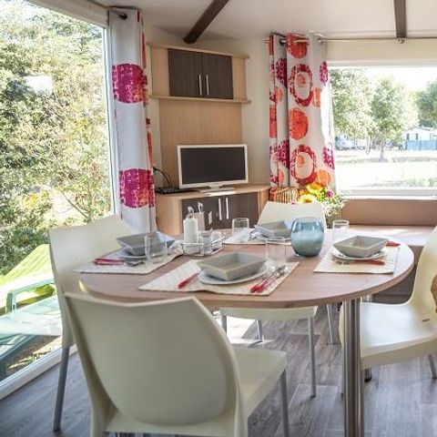 MOBILHOME 4 personnes - Cottage Grand Confort Maldives 32m² - 2 chambres / TERRASSE EN BOIS COUVERTE