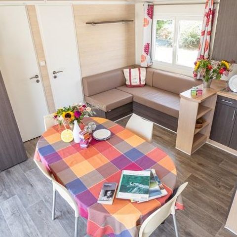 MOBILHOME 6 personnes - Cottage Grand confort Florès 35m² - 3 chambres / Terrasse en bois couverte