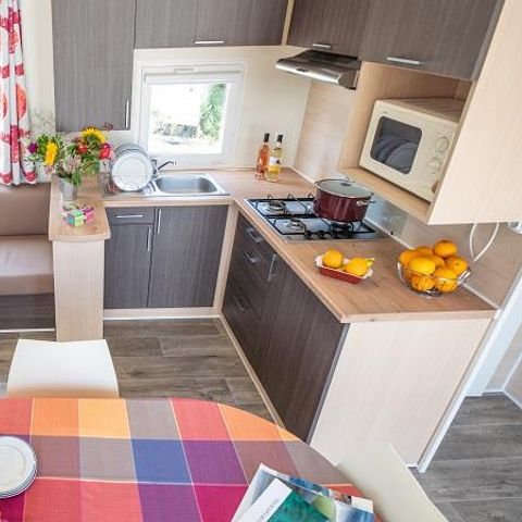 MOBILHOME 6 personnes - Cottage Grand confort Florès 35m² - 3 chambres / Terrasse en bois couverte
