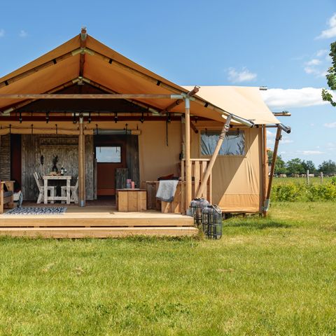 Tente en toile et en bois 6 personnes - Nordic Safari Lodge Fjäll Grande