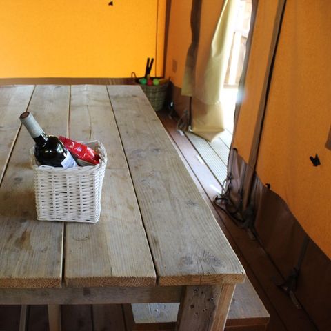 Tente en toile et en bois 4 personnes