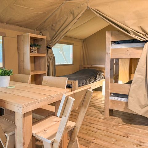 TENTE TOILE ET BOIS 5 personnes