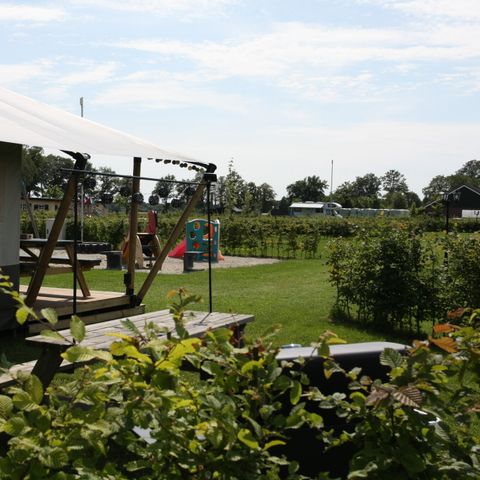 Tente en toile et en bois 6 personnes