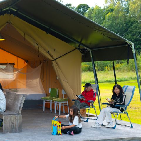 Tente en toile et en bois 4 personnes