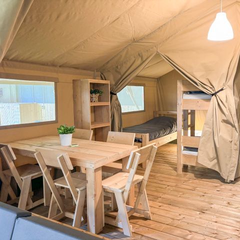 TENTE TOILE ET BOIS 5 personnes