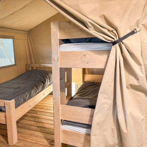 Tente en toile et en bois 5 personnes