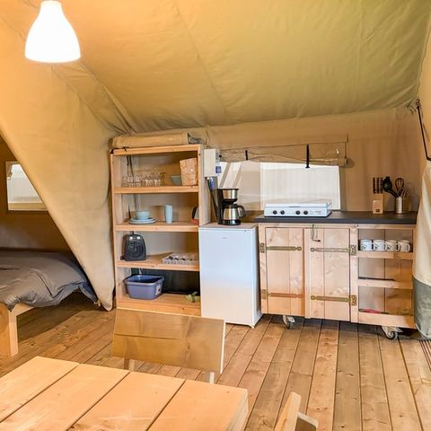 Tente en toile et en bois 5 personnes